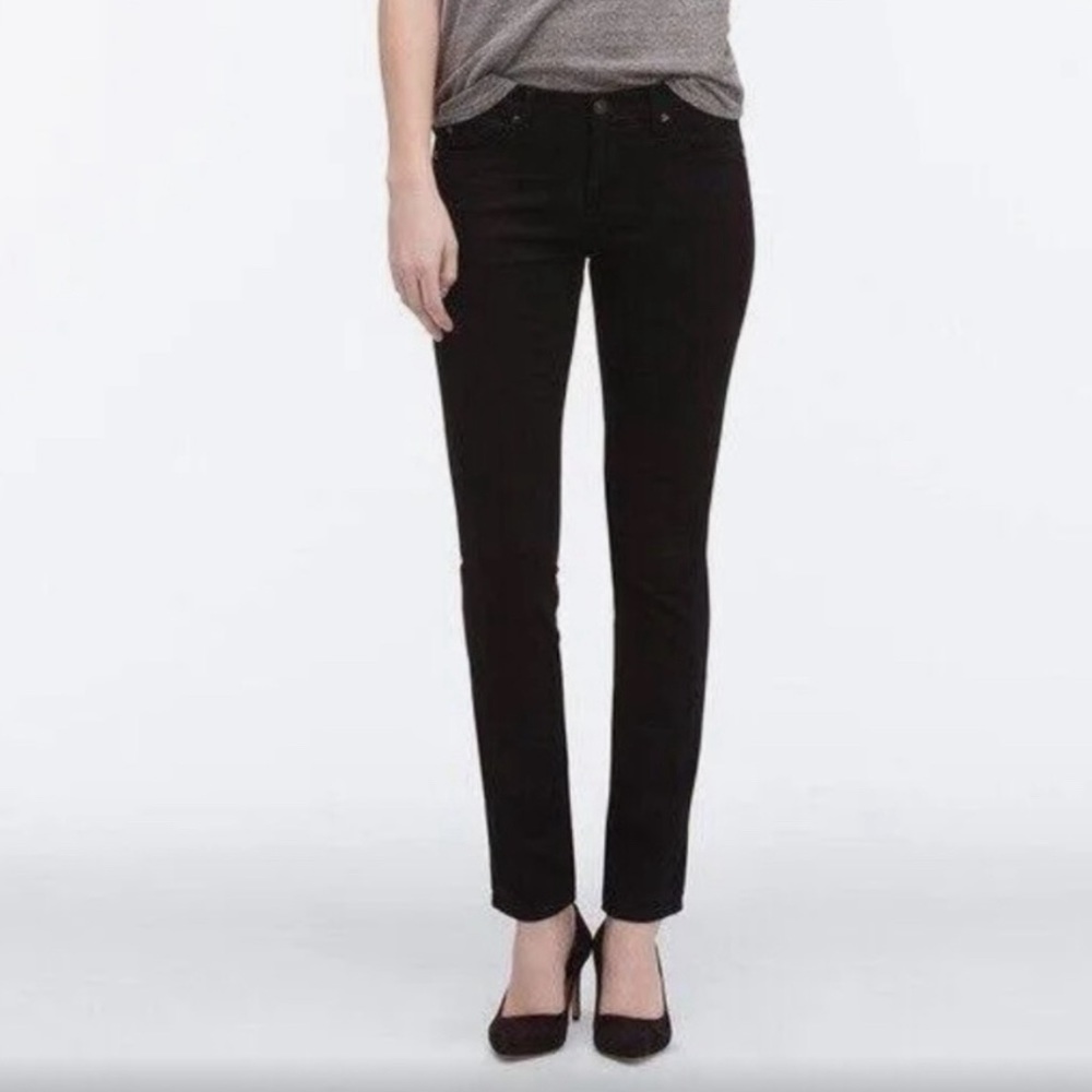 AG The Stilt Sateen Cigarette Jean/Pant. Black Size:28 | Adriano Goldschmied